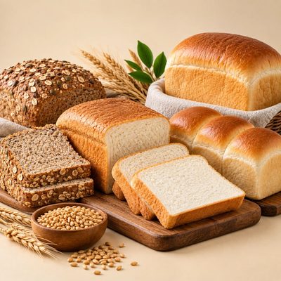 Sliced whole grain bread