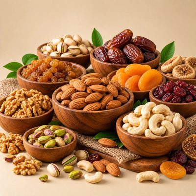 VilFresh almonds, cashews, pistachios, walnuts and dry fruits