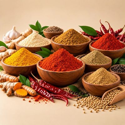 VilFresh chilli, turmeric and spice powders