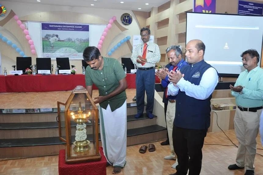 VilFresh company incorporation ceremony with traditional lamp lighting