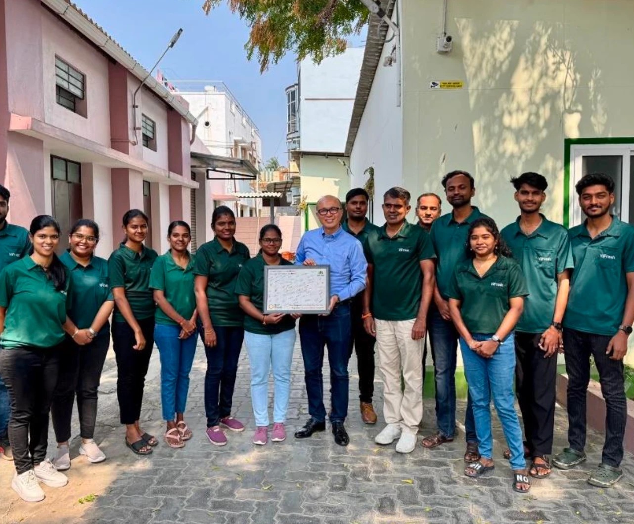 VilFresh team photographed at their Coimbatore location