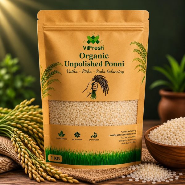 Unpolished Ponni Rice